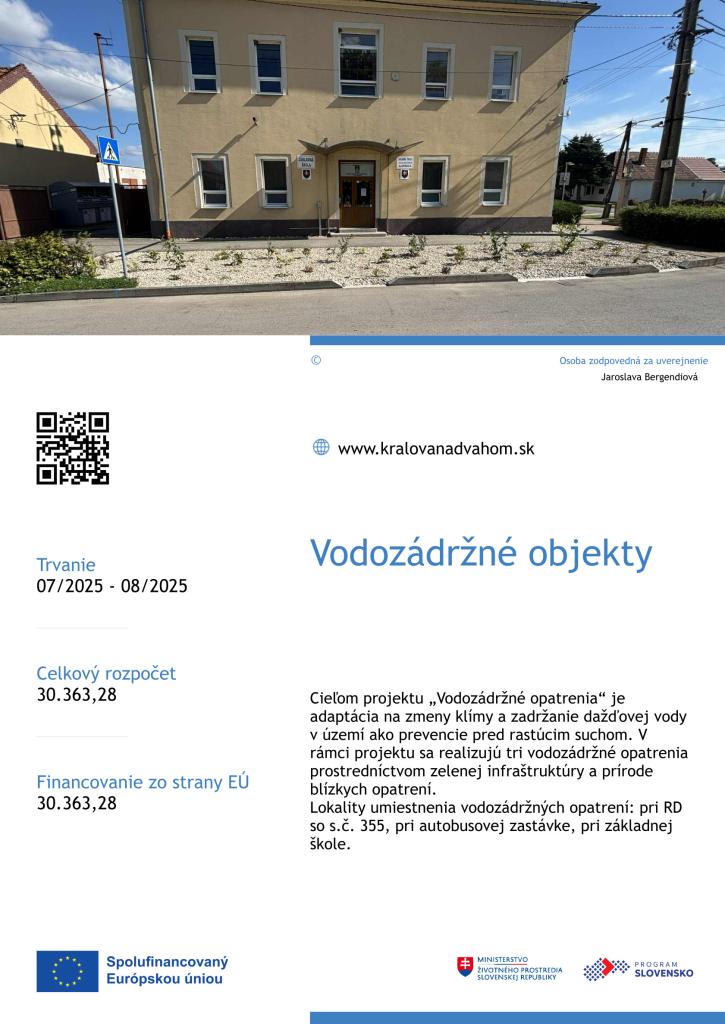 Vodozádržné objekty